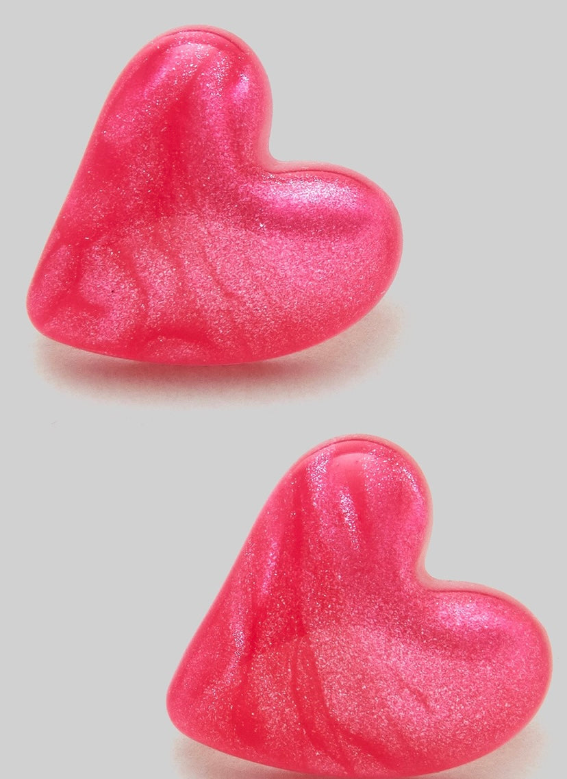 Pink Hearts Earrings