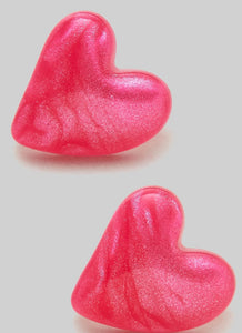 Pink Hearts Earrings