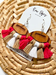 Football Earrings - 49ers