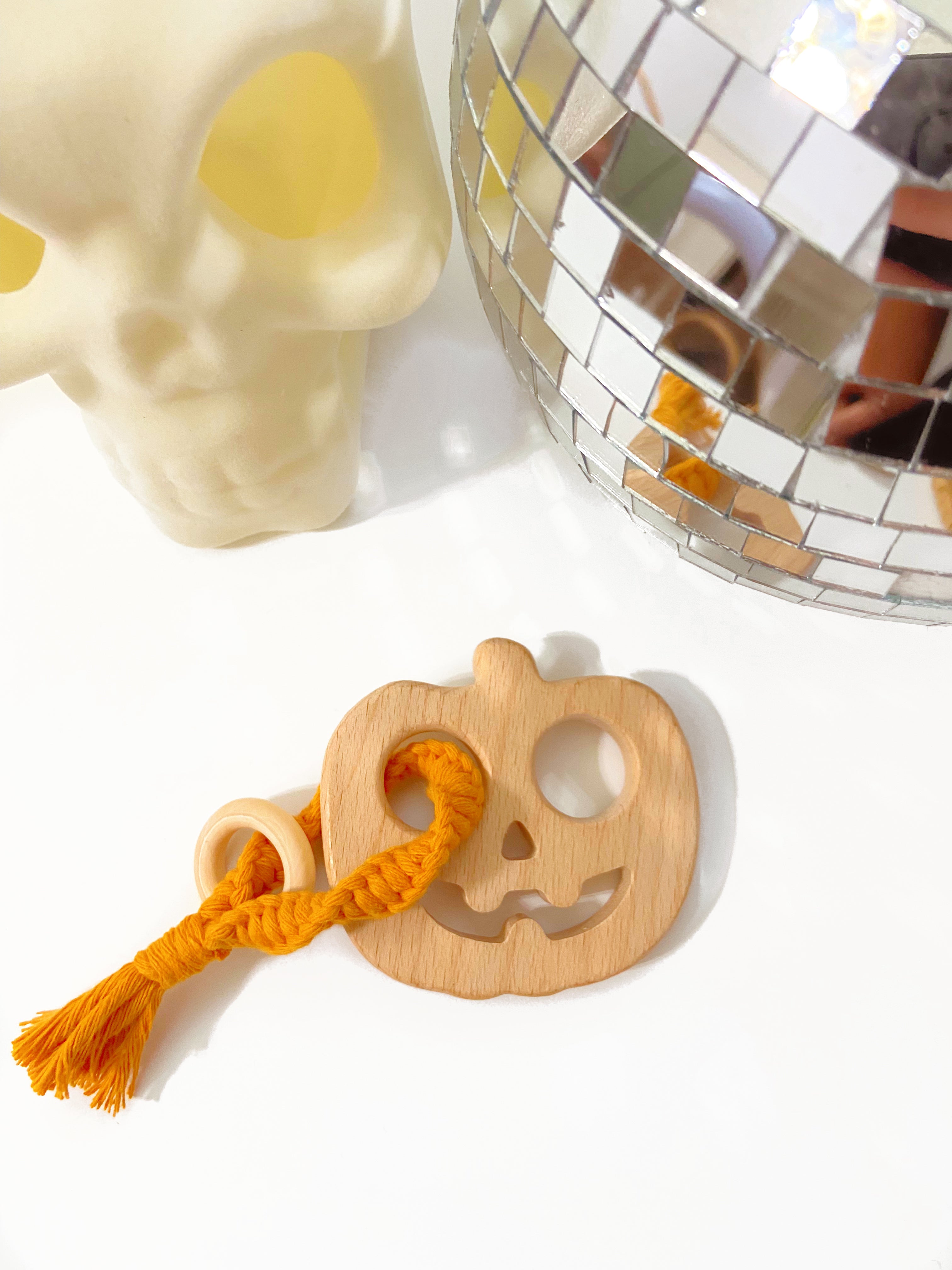 Jack-O-Lantern Teether - Marigold