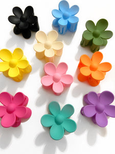 Mini Floral Claw Clip Set